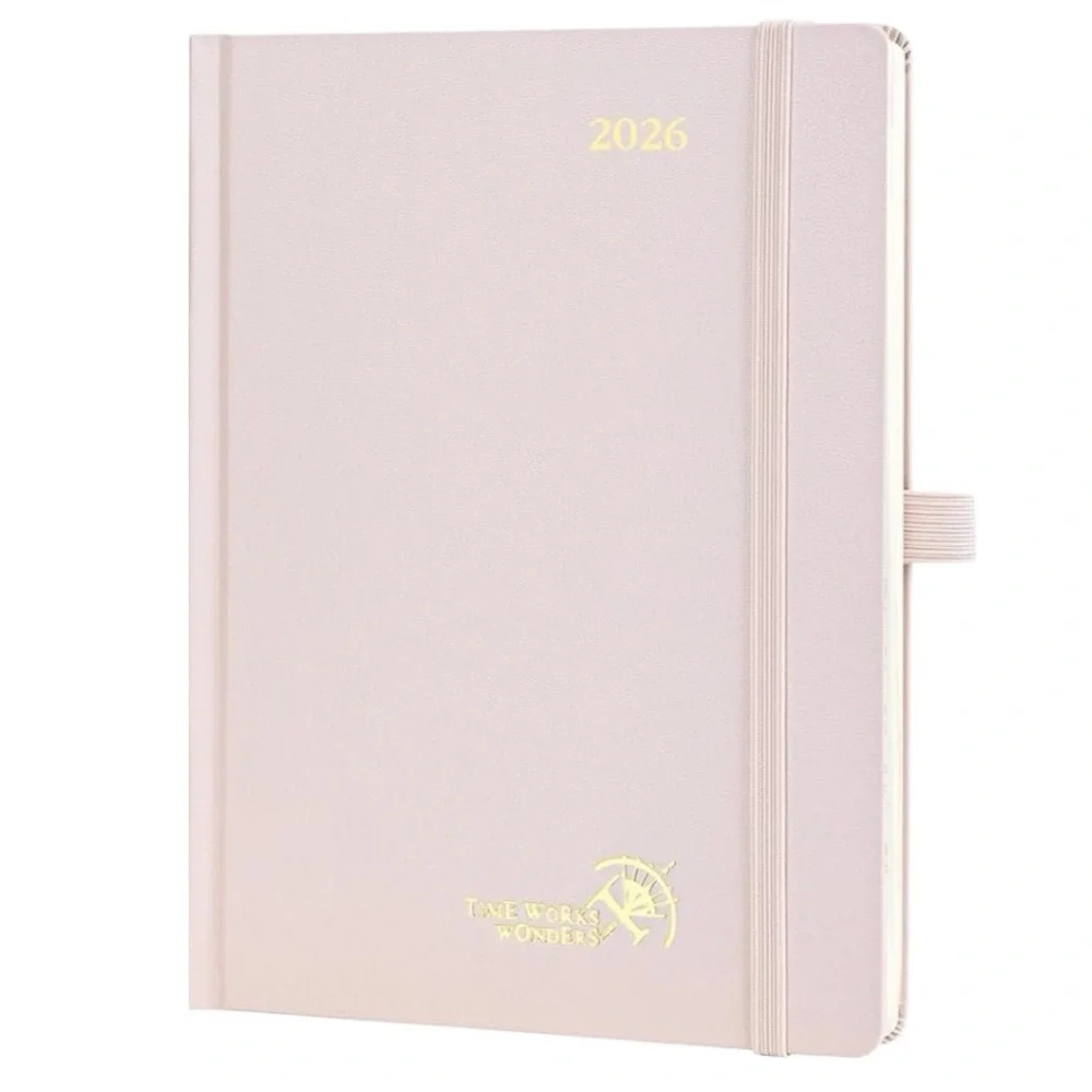 POPRUN 2026 Daily Weekly & Monthly Hourly Appointment Calendar with Tabs NWT